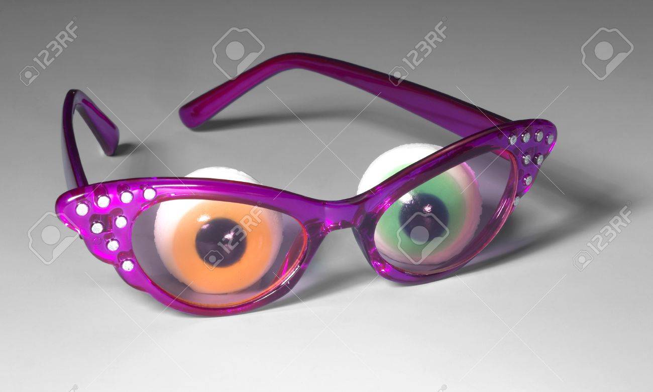 glasses with eyeballs