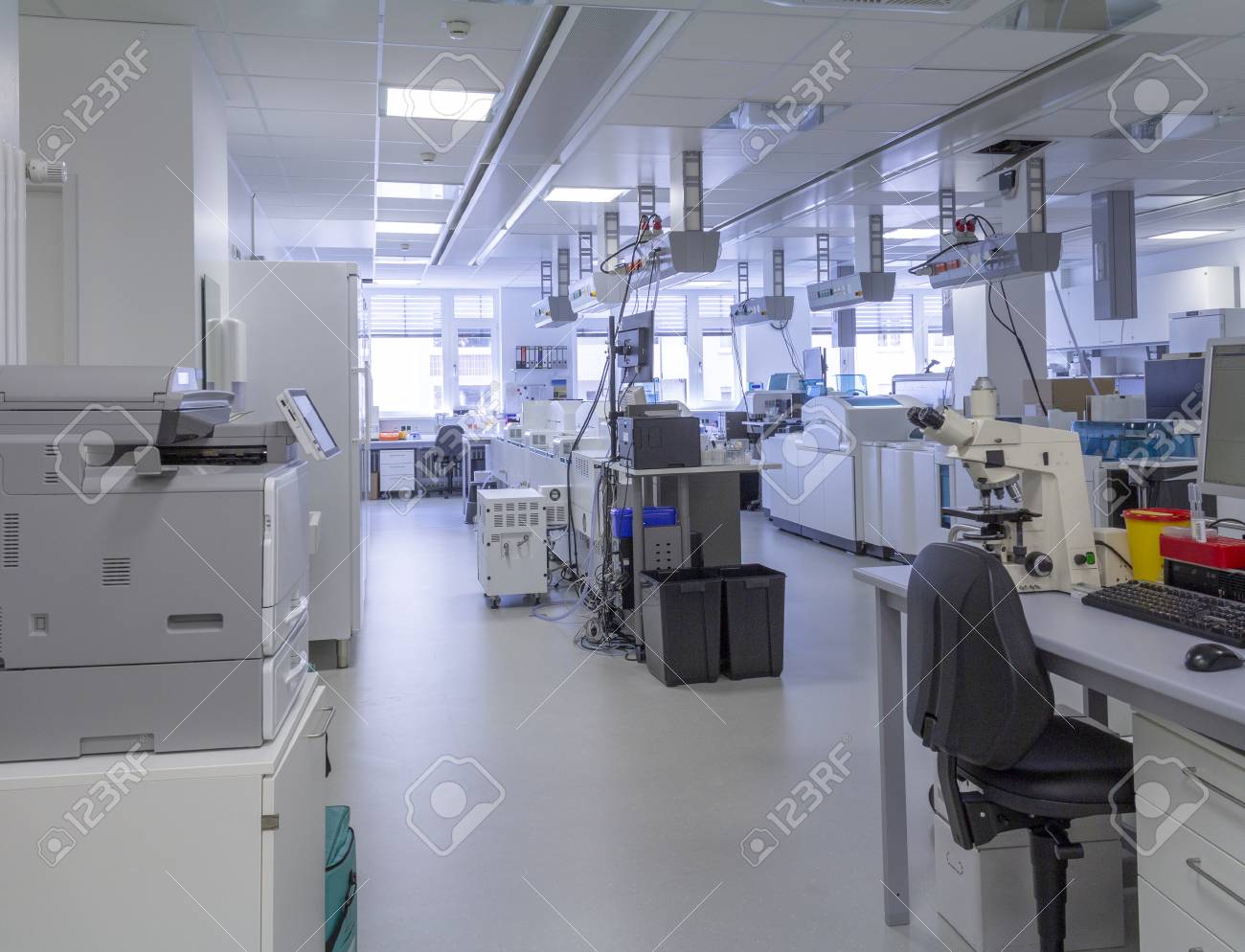 Medical Laboratory Including Lots Of Apparatuses And Technical Stock Photo Picture And Royalty Free Image Image 115381740