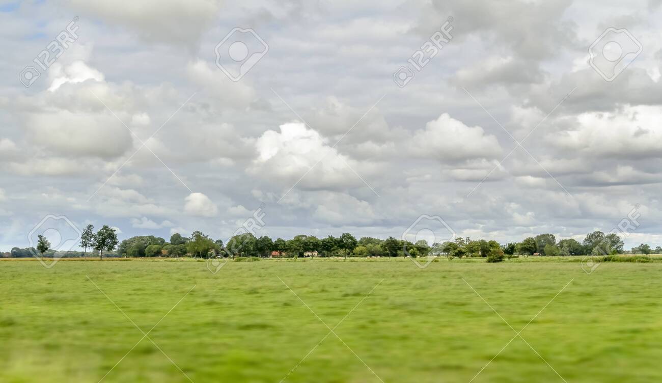 Flat Landscape In East Frisia A Area In Northern Germany Stock Photo Picture And Royalty Free Image Image 135113716