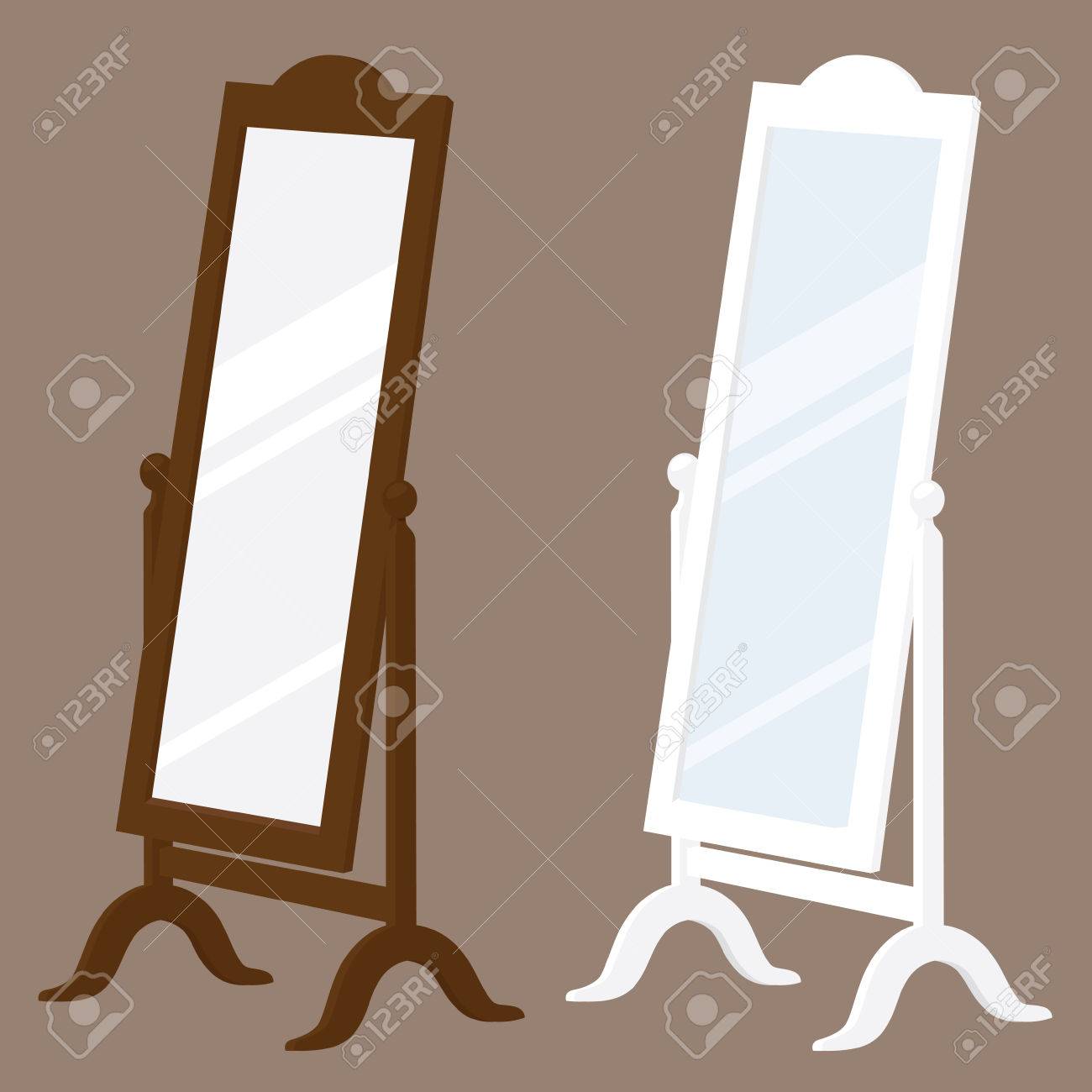 Brown And White Swivel Stand Alone Mirrors Royalty Free Cliparts - Brown And White Swivel Stand Alone Mirrors Stock Vector brown and white swivel stand alone mirrors royalty free cliparts - brown and white swivel stand alone mirrors stock vector