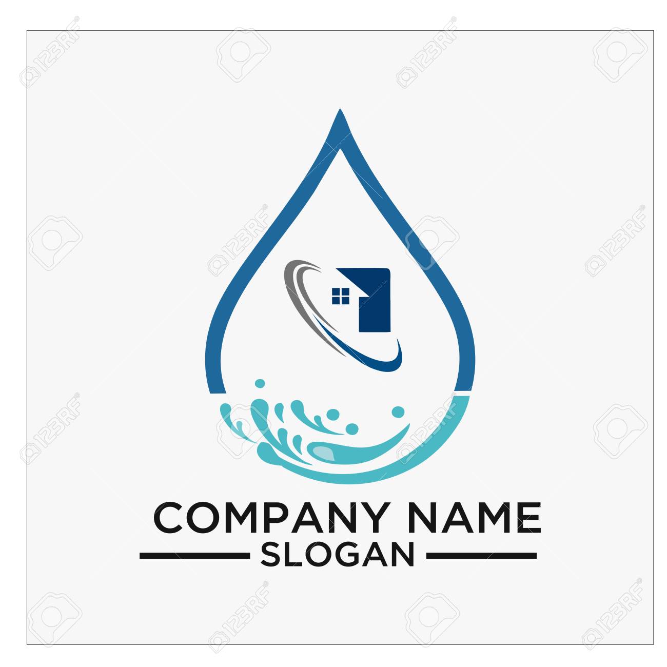 クリーニングとメンテナンスのためのロゴ アイコン ベクトル のイラスト素材 ベクタ Image