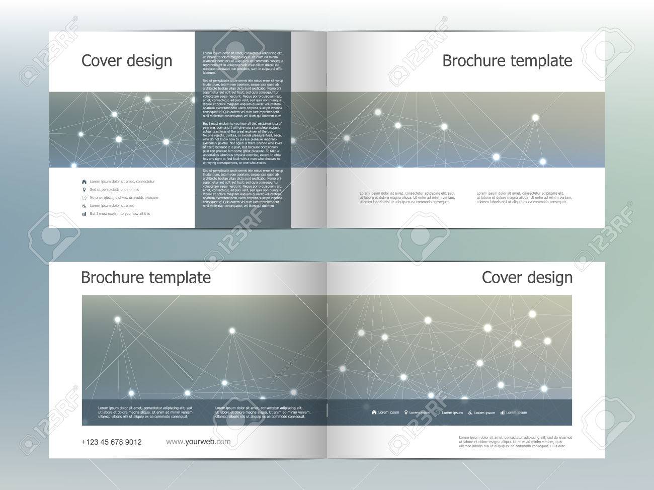 rectangle brochure template layout cover annual report magazine
