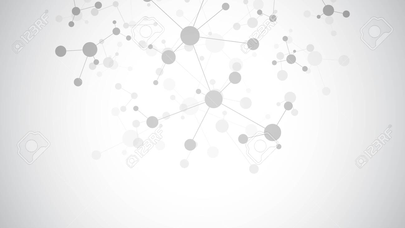 Abstract background of molecules. Molecular structures or DNA strand, genetic engineering, neural network, innovation technology, scientific research. Technological, science and medicine concept. - 140312908 Abstract background of molecules. Molecular structures or DNA strand, genetic engineering, neural network, innovation technology, scientific research. Technological, science and medicine concept. - 140312908
