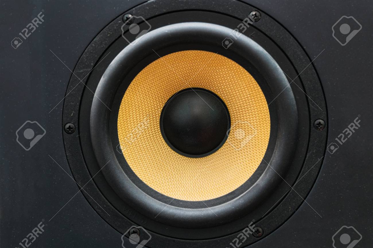studio monitors yellow