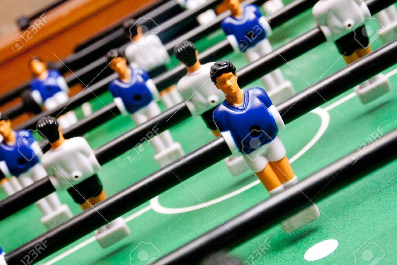 classical table football, focused on the first figure - 18579817 classical table football, focused on the first figure - 18579817