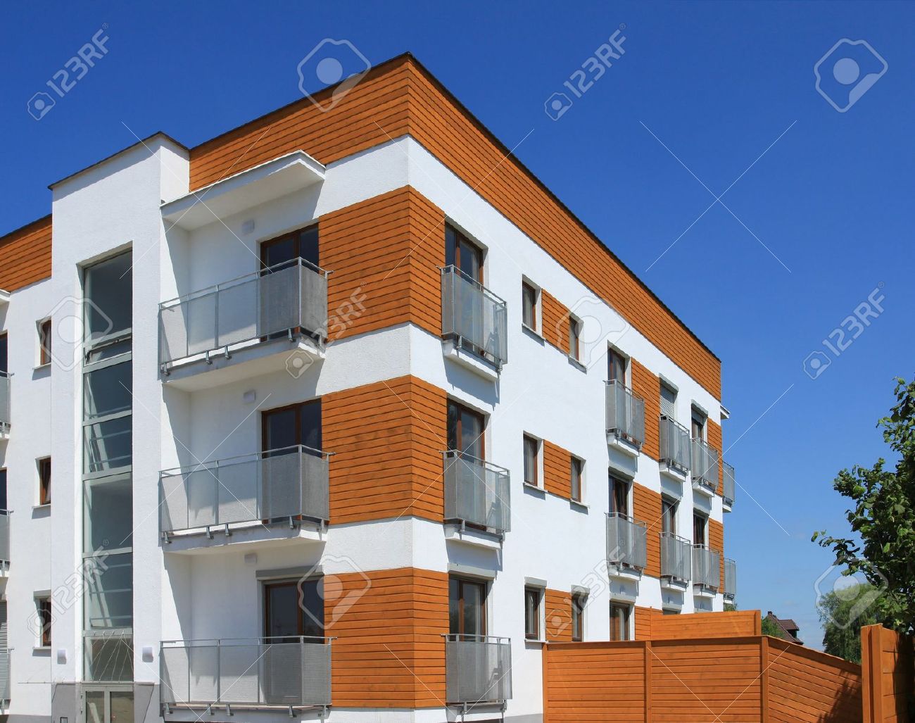 Average Contemporary Apartment Building In Poland Generic Residential Stock Photo Picture And Royalty Free Image Image 7820525