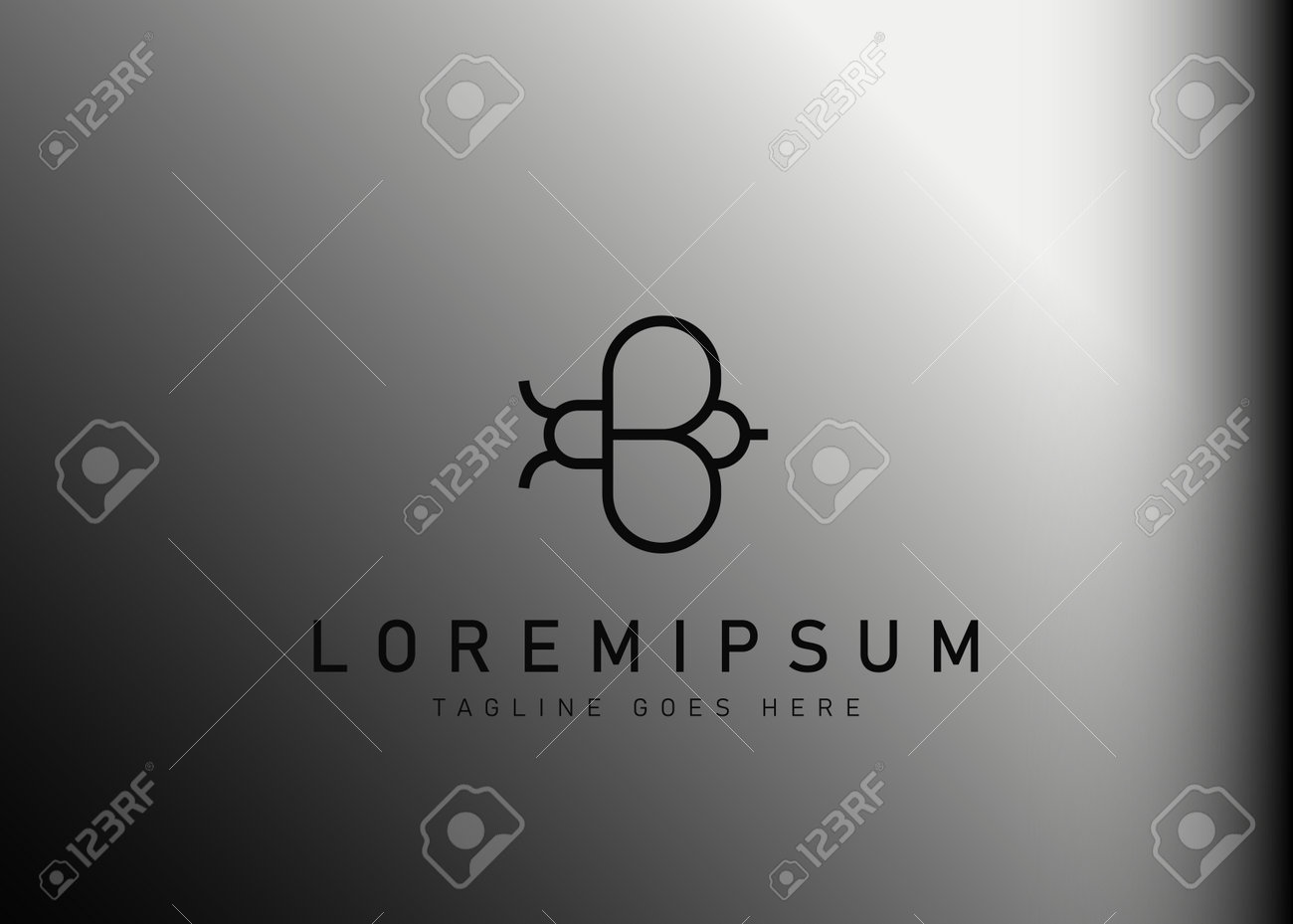 Initial Letter B Bee Logo Design Vector Illustration Of Elegant Modern Line Art Of Bee Icon Design Modern Design Line Logo Templateのイラスト素材 ベクタ Image