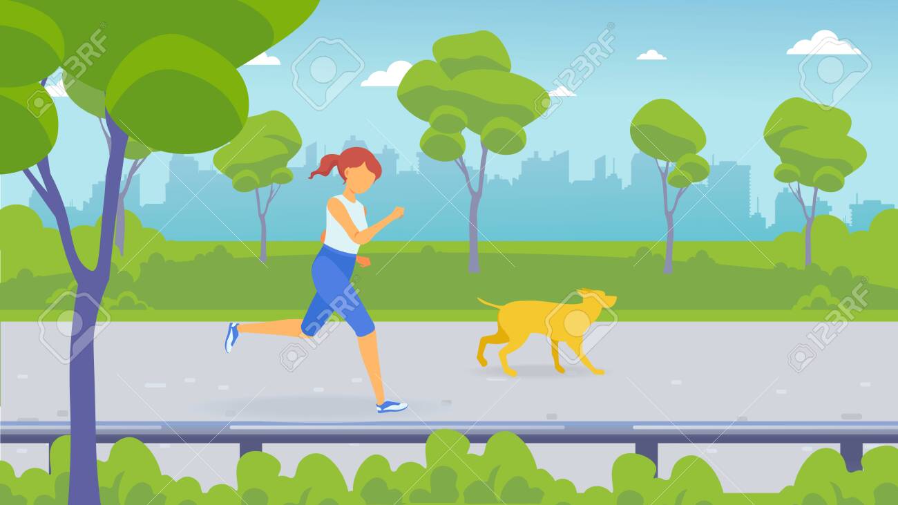 утренняя прогулка в парке.