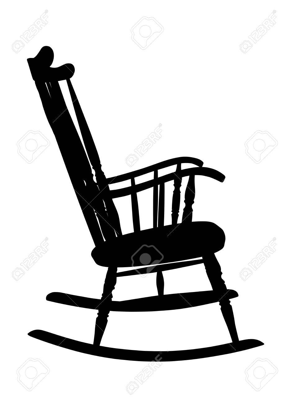 Rocking Chair Clipart vintage rocking chair stencil - right side royalty free cliparts Rocking Chair Clipart vintage rocking chair stencil - right side royalty free cliparts