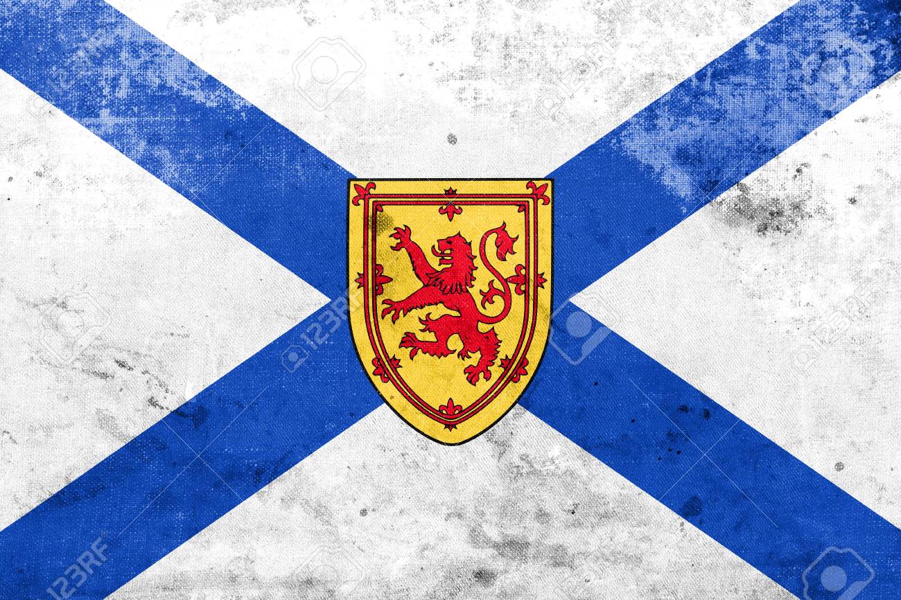 Flag Of Nova Scotia Province Canada With A Vintage And Old Stock Photo Picture And Royalty Free Image Image 59941526