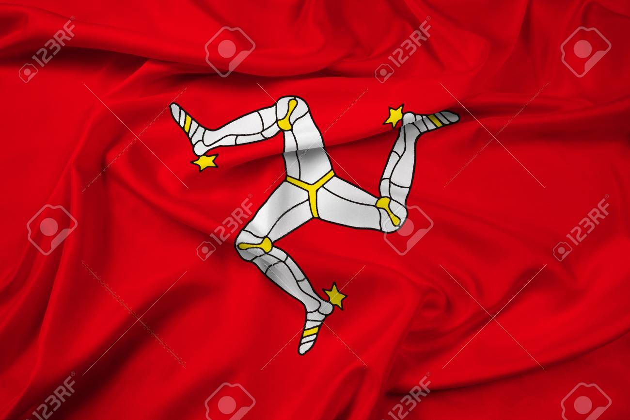 waving flag of isle of man stock photo picture and royalty free