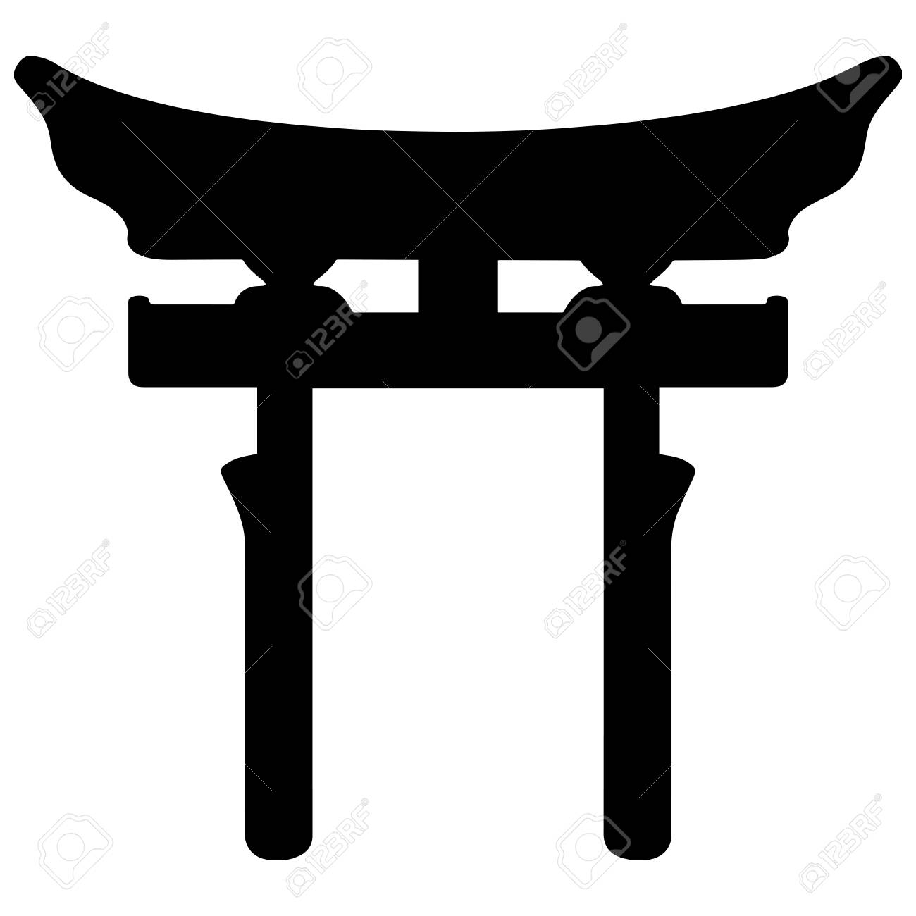 宗教記号。日本の宗教。神道のシンボル。ベクトル形式です。のイラスト素材・ベクター Image 71485860