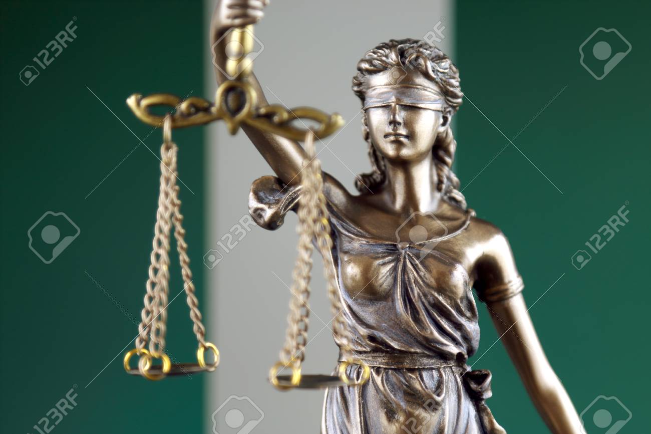 Symbol Of Law And Justice With Nigeria Flag. Close Up. Stock Photo, Picture  and Royalty Free Image. Image 96541132., image size:1300x866