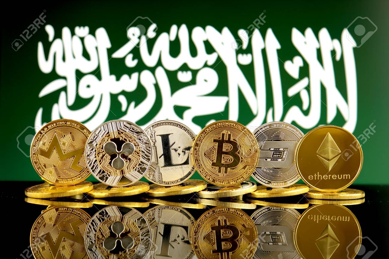 Cryptocurrencies (Monero, Ripple, Litecoin, Bitcoin, Dash, Ethereum) 및 사우디  아라비아 플래그의 물리적 버전. 로열티 무료 사진, 그림, 이미지 그리고 스톡포토그래피. Image 97982298