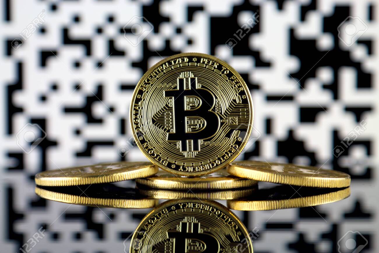 Bitcoin (BTC) And QR Code (Bitcoin Wallet Address) Concept. Stock Photo,  Picture and Royalty Free Image. Image 121381824.