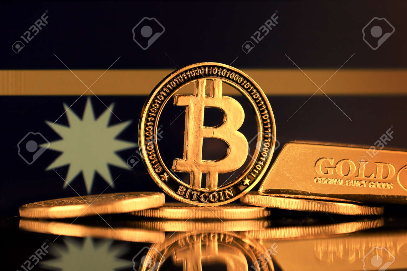 비트코인 골드 바와 나우루 국기의 실제 버전 로열티 무료 사진, 그림, 이미지 그리고 스톡포토그래피. Image 169925955