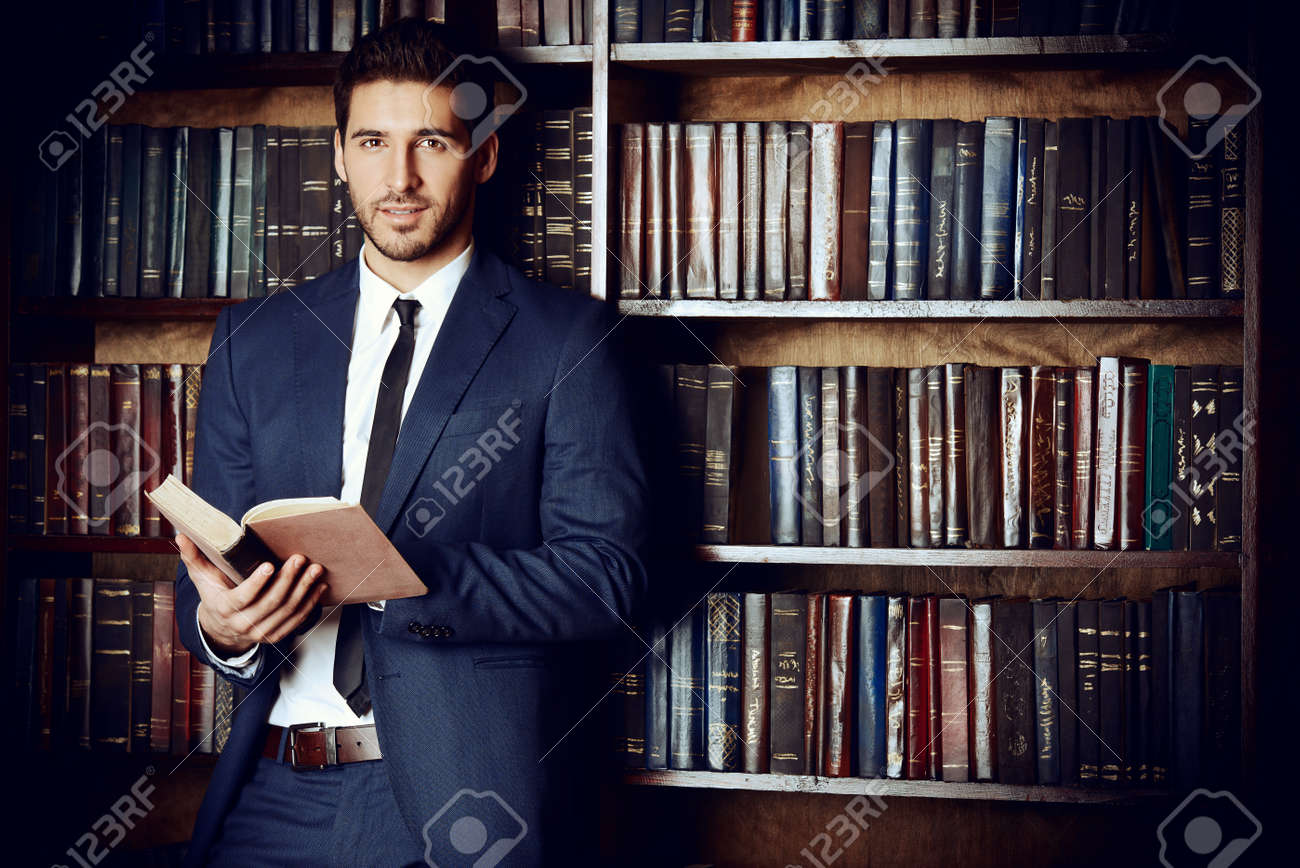 Respectable Young Man In The Old Library Classic Vintage Interior Stock Photo Picture And Royalty Free Image Image Respectable Young Man In The Old Library Classic Vintage Interior Stock Photo Picture And Royalty Free Image Image
