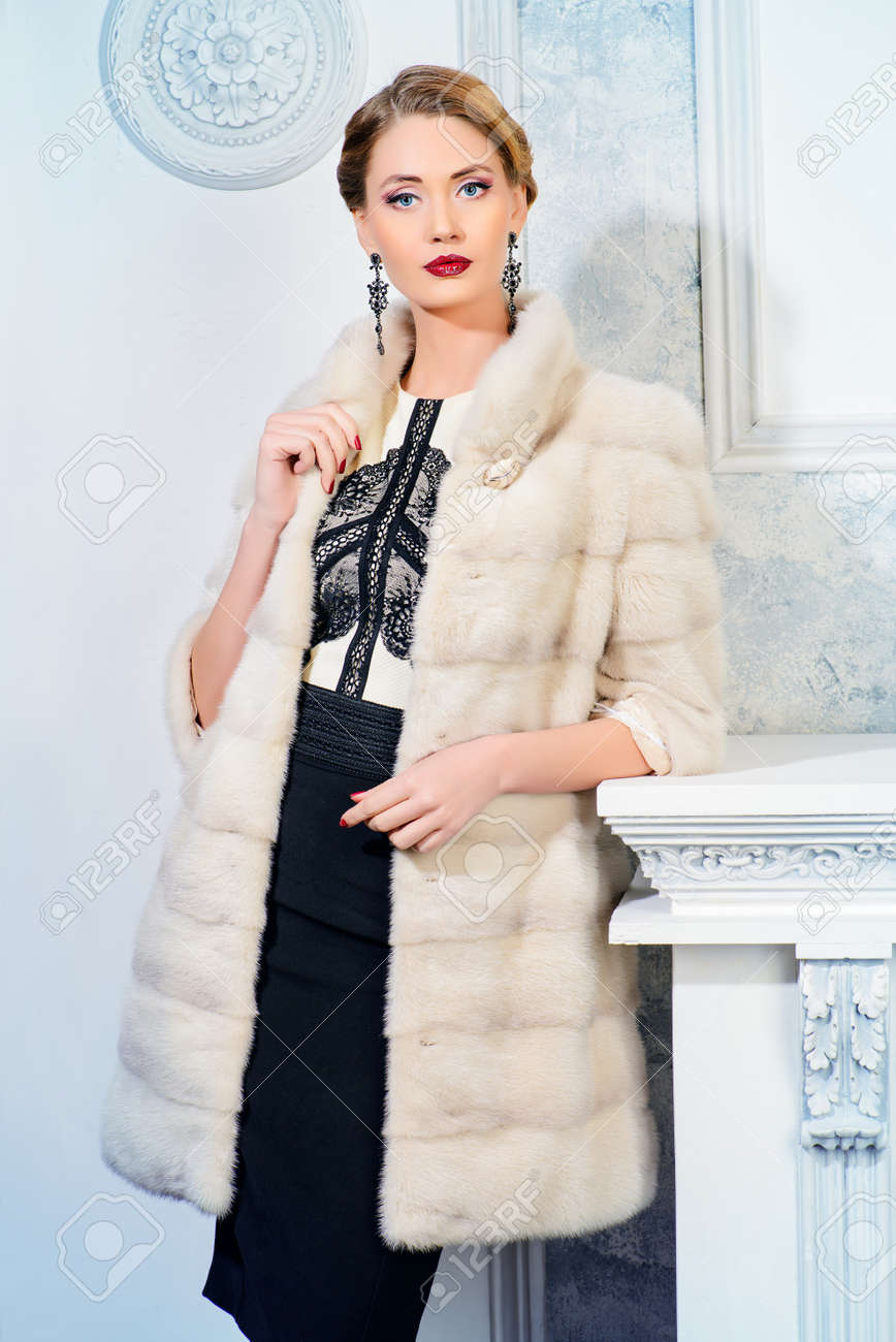 fur evening jacket