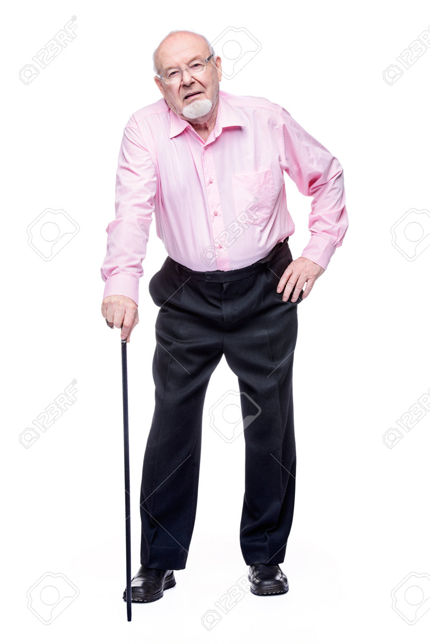 the old man standing