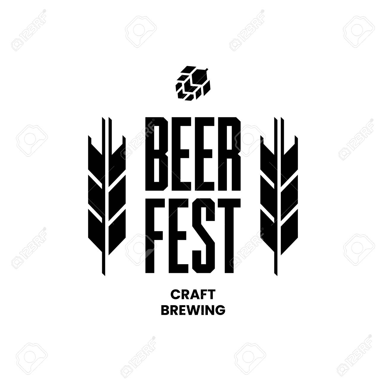 Modern craft beer drink vector logo sign for bar, pub, store, brewhouse or brewery isolated on white background. Premium quality emblem logotype illustration. Brewing fest fashion t-shirt badge design. - 120438757 Modern craft beer drink vector logo sign for bar, pub, store, brewhouse or brewery isolated on white background. Premium quality emblem logotype illustration. Brewing fest fashion t-shirt badge design. - 120438757