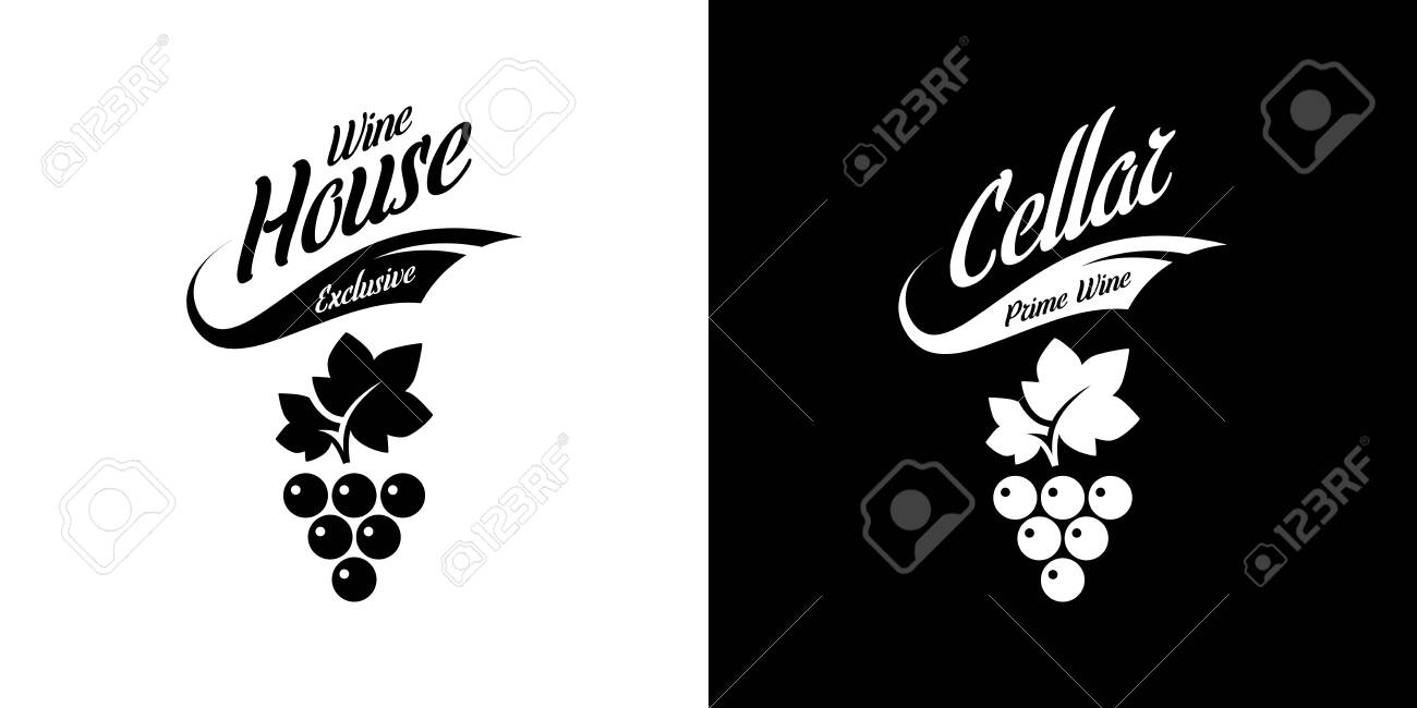 Modern wine vector isolated logo sign for pub, tavern, restaurant, house, shop, store, club and cellar. Premium quality vinery logotype illustration set. Fashion brand badge design template bundle. - 120438789 Modern wine vector isolated logo sign for pub, tavern, restaurant, house, shop, store, club and cellar. Premium quality vinery logotype illustration set. Fashion brand badge design template bundle. - 120438789