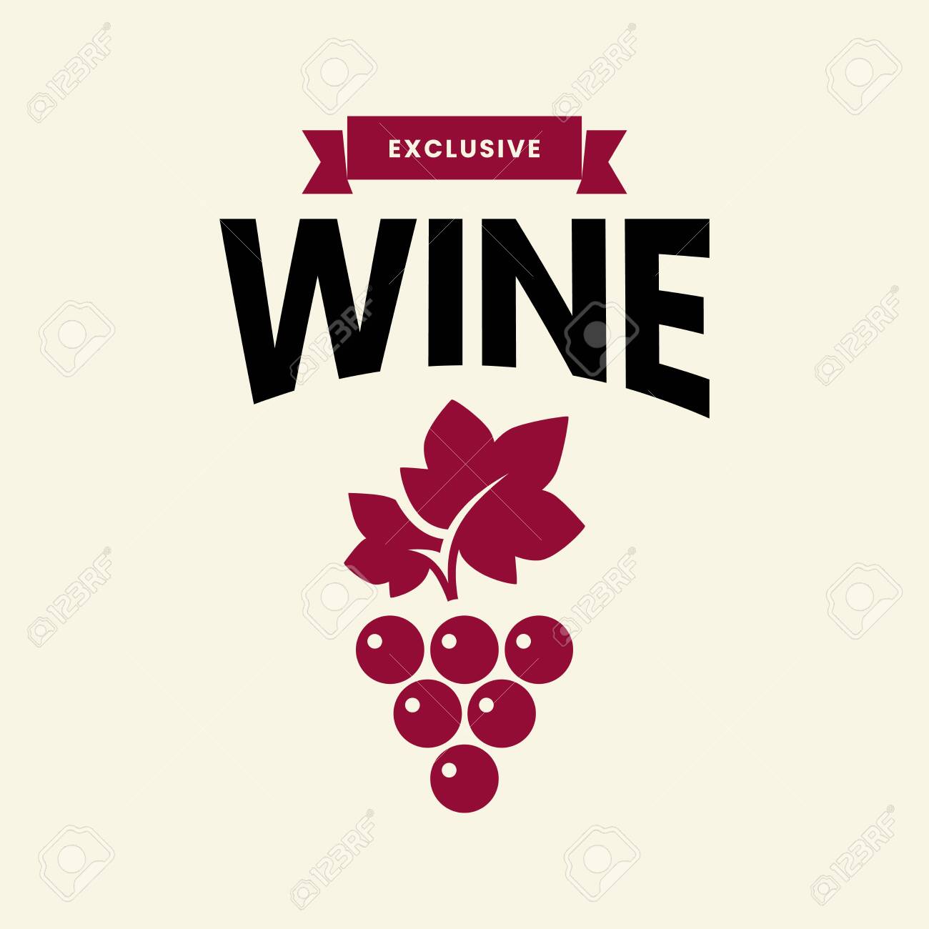 Modern wine vector logo sign for tavern, restaurant, house, shop, store, club and cellar isolated on light background. Premium quality vinery logotype illustration. Fashion brand badge design template. - 120438816 Modern wine vector logo sign for tavern, restaurant, house, shop, store, club and cellar isolated on light background. Premium quality vinery logotype illustration. Fashion brand badge design template. - 120438816