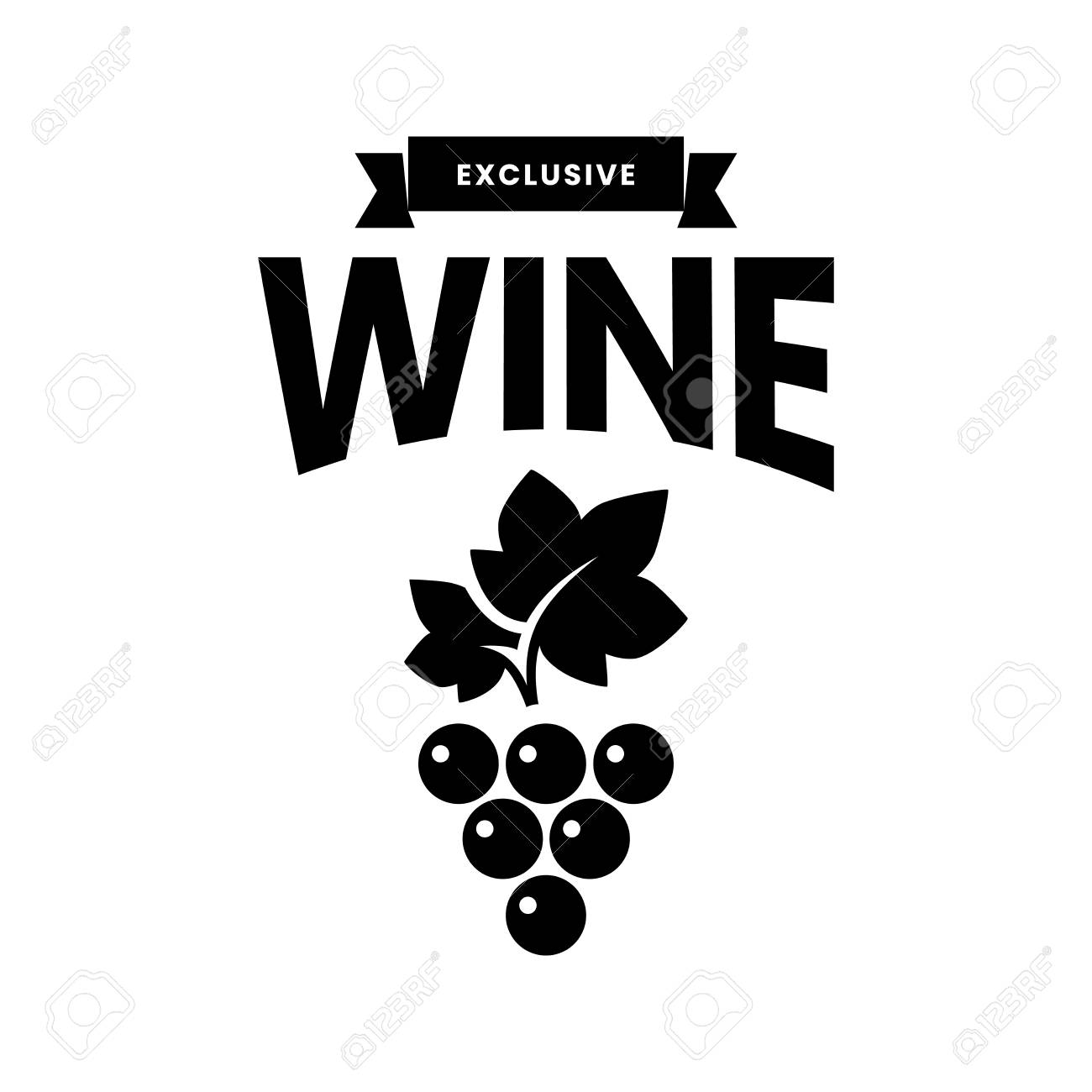 Modern wine vector logo sign for tavern, restaurant, house, shop, store, club and cellar isolated on white background. Premium quality vinery logotype illustration. Fashion brand badge design template. - 126498892 Modern wine vector logo sign for tavern, restaurant, house, shop, store, club and cellar isolated on white background. Premium quality vinery logotype illustration. Fashion brand badge design template. - 126498892