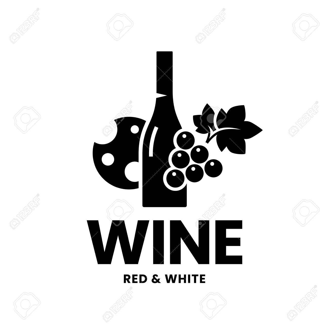 Modern wine vector logo sign for tavern, restaurant, house, shop, store, club and cellar isolated on white background. Premium quality vinery logotype illustration. Fashion brand badge design template. - 126498930 Modern wine vector logo sign for tavern, restaurant, house, shop, store, club and cellar isolated on white background. Premium quality vinery logotype illustration. Fashion brand badge design template. - 126498930