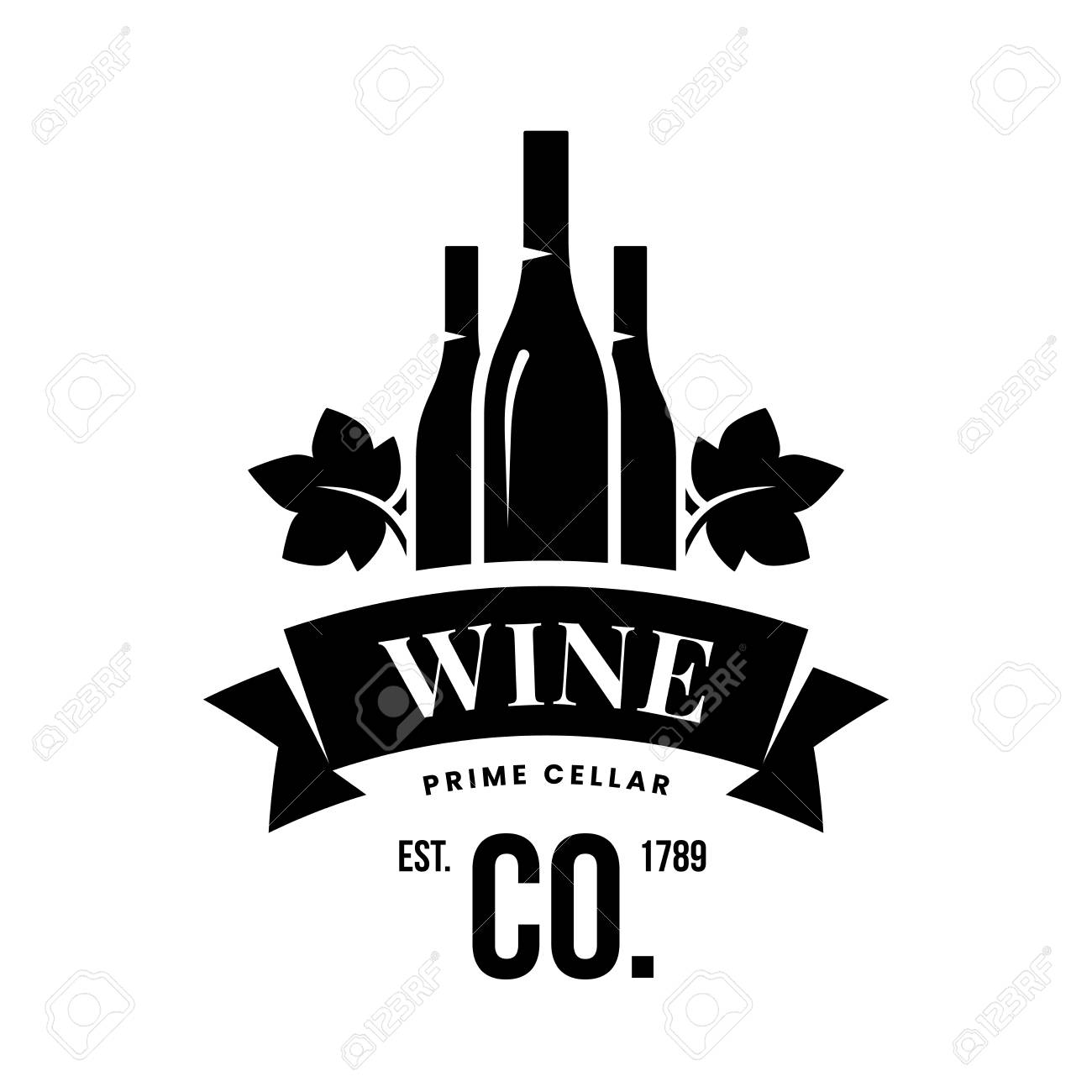 Modern wine vector logo sign for tavern, restaurant, house, shop, store, club and cellar isolated on white background. Premium quality vinery logotype illustration. Fashion brand badge design template. - 126498939 Modern wine vector logo sign for tavern, restaurant, house, shop, store, club and cellar isolated on white background. Premium quality vinery logotype illustration. Fashion brand badge design template. - 126498939