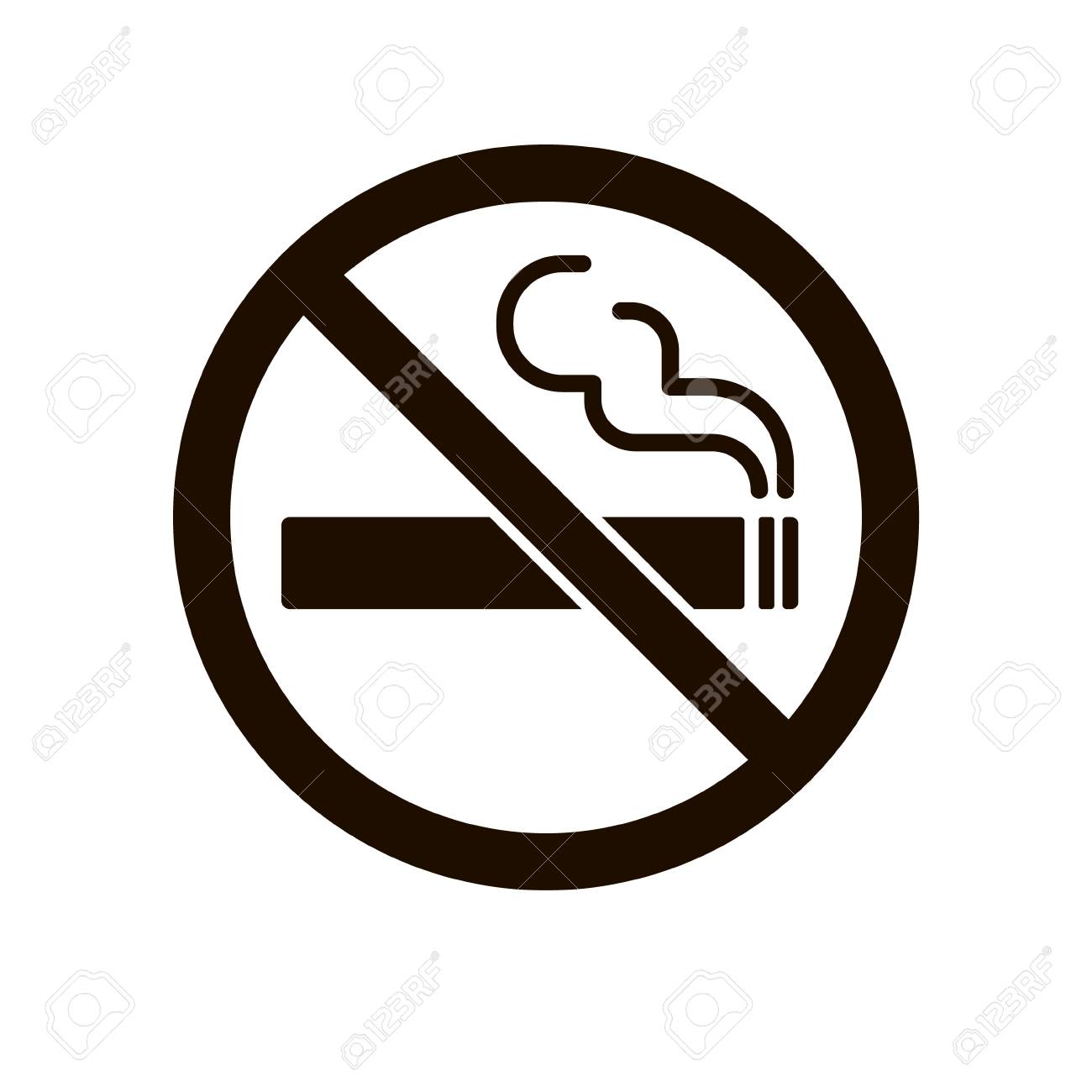 stock illustration smoking sign