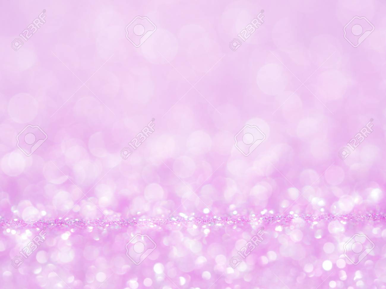 Violet Abstract Glitter Background With Bokeh Lights Blurry