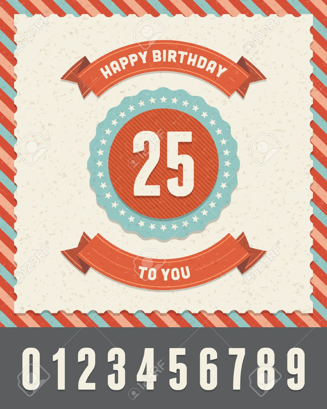 ビンテージ ハッピーバースデー ベクトル カード背景レトロな幸せな誕生日メッセージ 年の数字 のイラスト素材 ベクタ Image ビンテージ ハッピーバースデー ベクトル カード背景レトロな幸せな誕生日メッセージ 年の数字 のイラスト素材 ベクタ Image