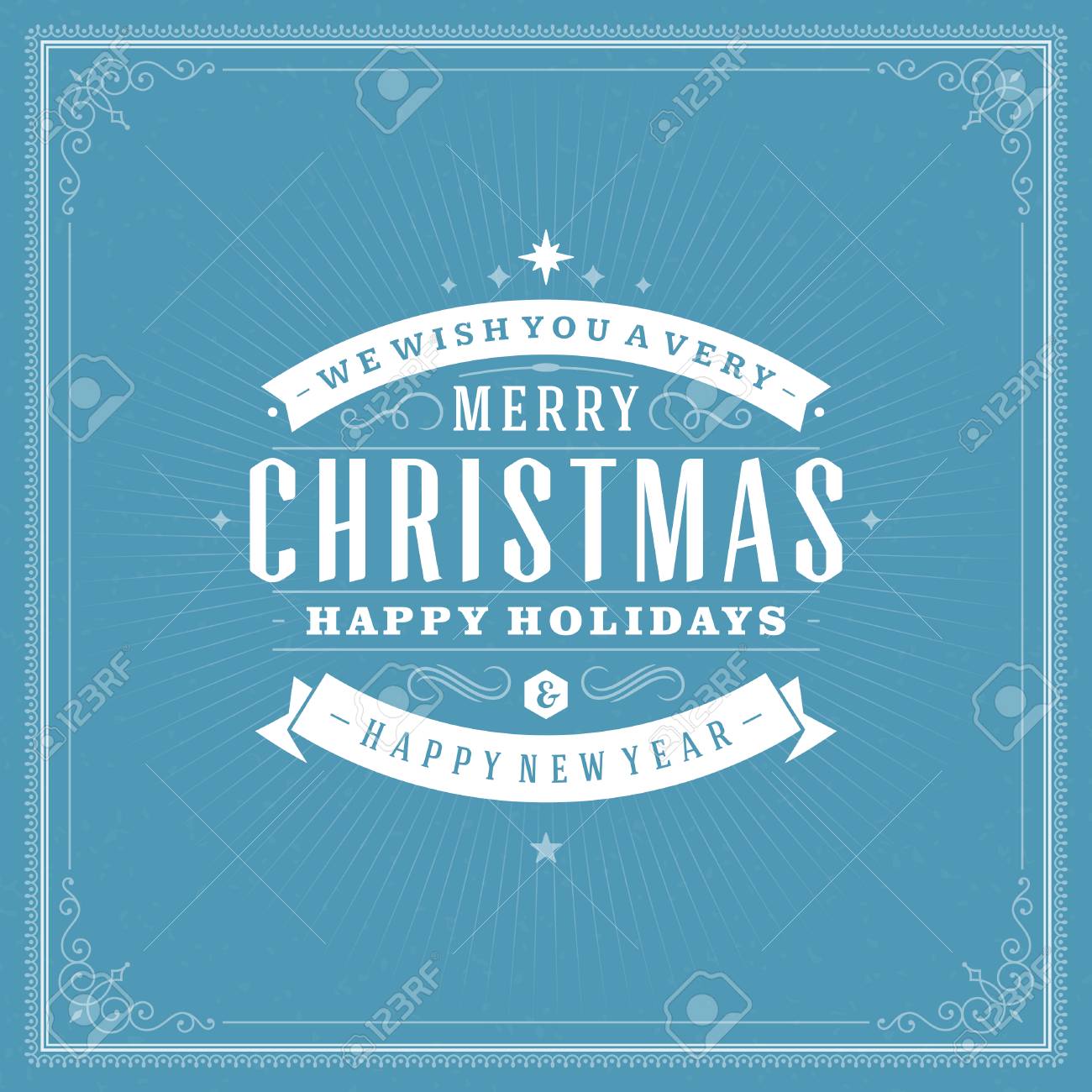 Kerstmis Retro Typografie En Ornament Decoratie Prettige Kerstdagen Wensen Wenskaart En Vintage Achtergrond Gelukkig Nieuwjaar Bericht Vector Illustratie Eps 10 Royalty Vrije Cliparts Vectoren En Stock Illustratie Image 31524030