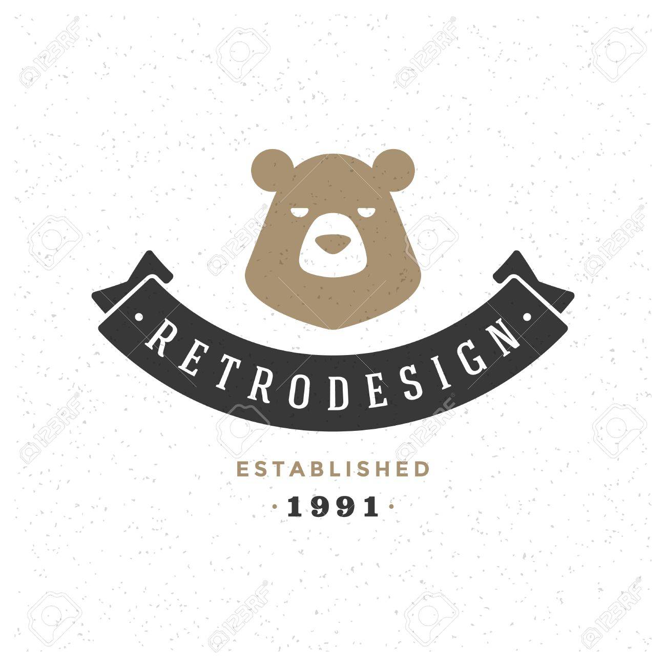 retro vintage insignia or logotype vector design element business