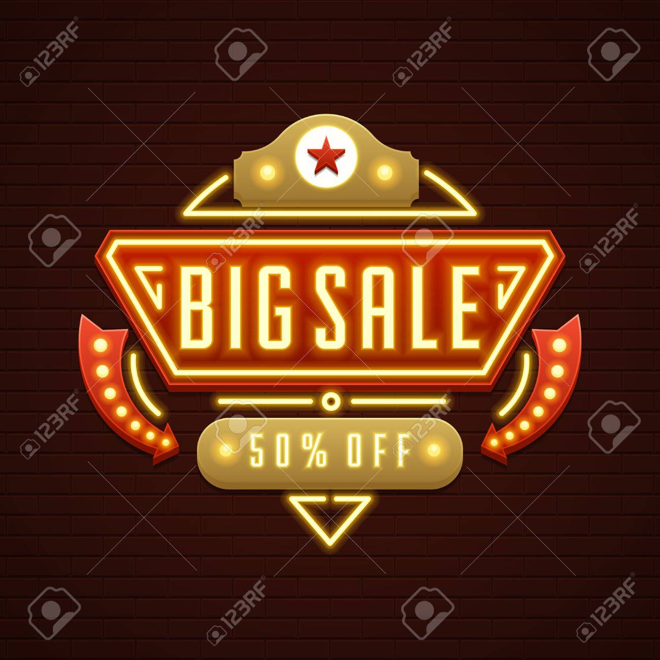 retro showtime sign design kino signage glühbirnen rahmen und neon und sign and design