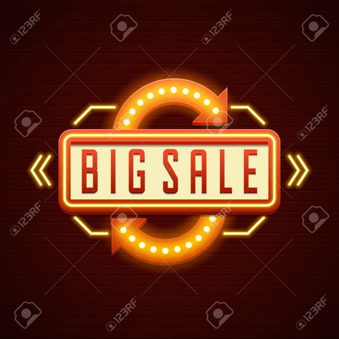 retro showtime sign design kino signage glühbirnen rahmen und neon und sign and design