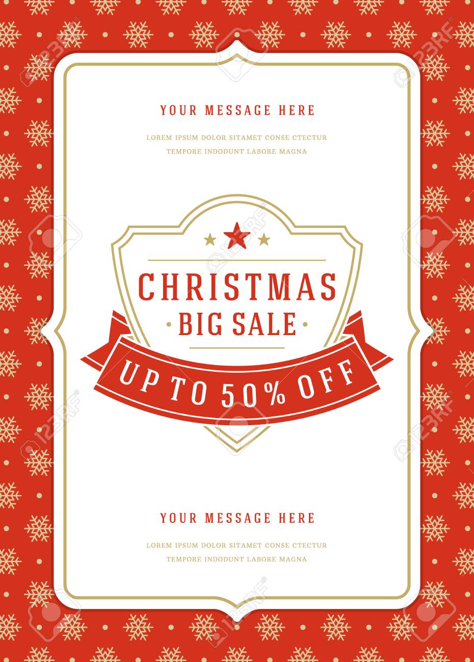 christmas sale flyer or poster design discount offers and pattern big y sale flyer