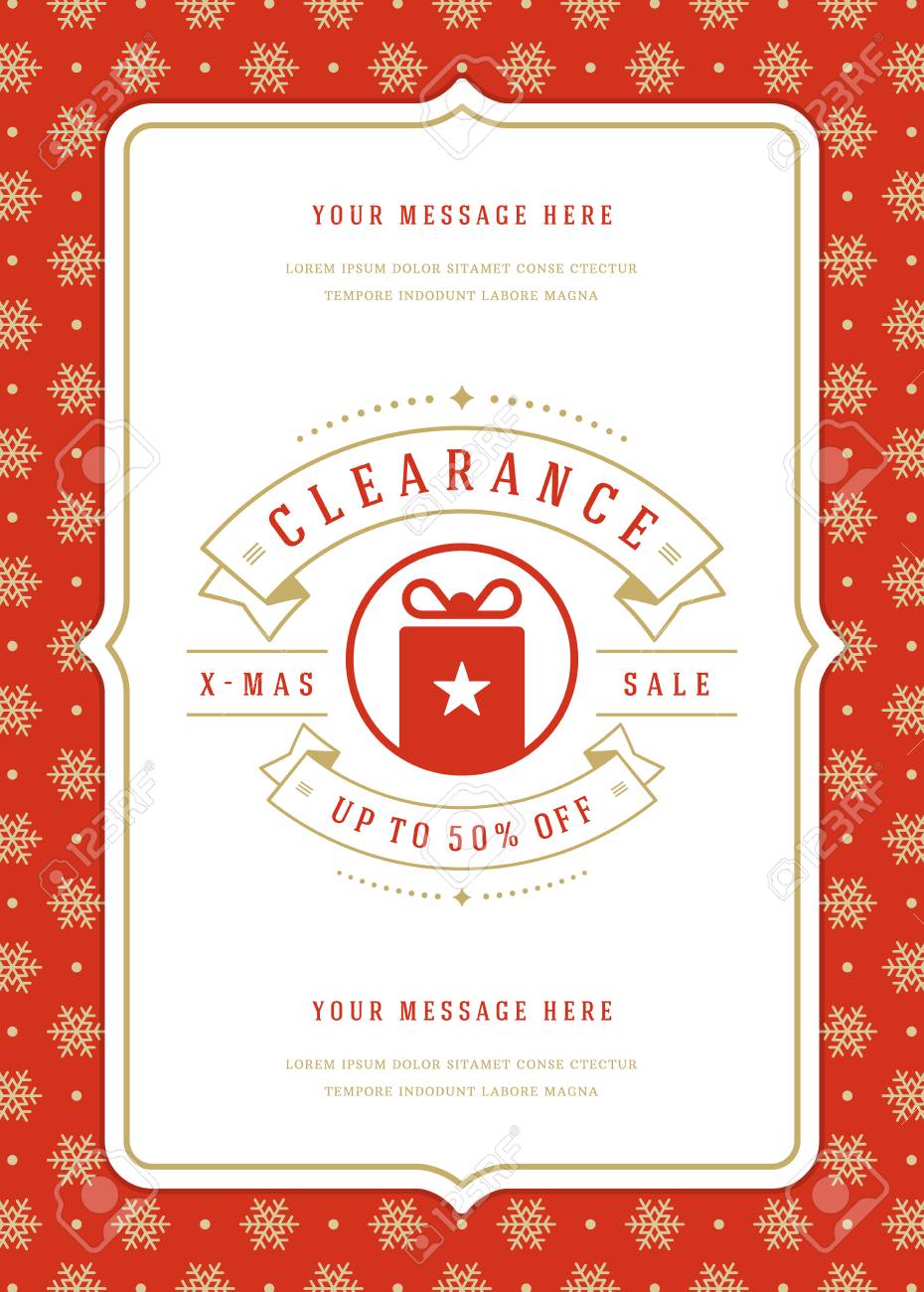 christmas sale flyer