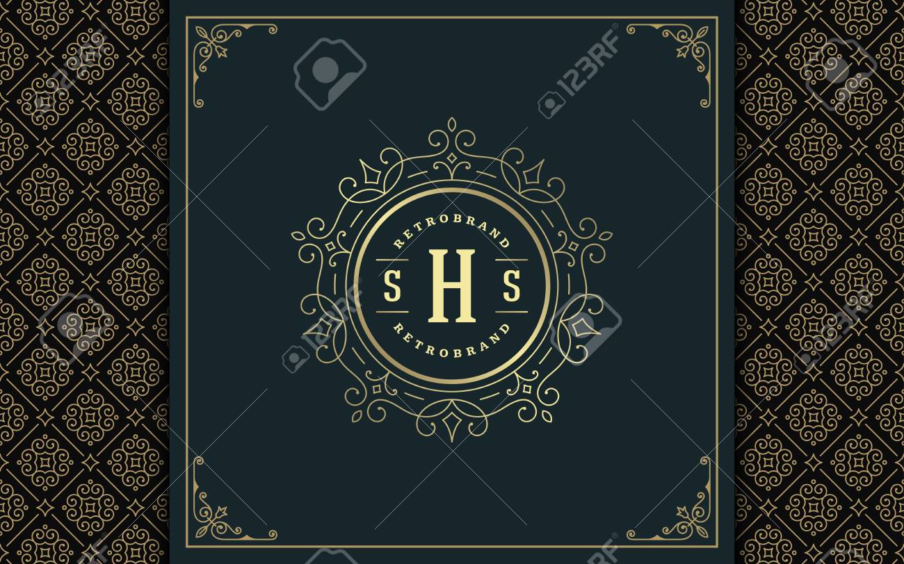 Luxury Logo Template Good For Royal Crest Boutique Brand Wedding Royalty Free Cliparts Vectors And Stock Illustration Image 95734379