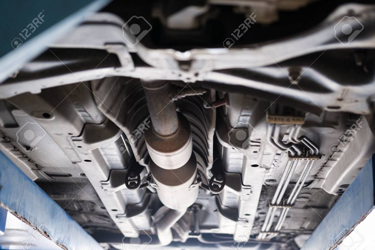 Undercarriage of a car