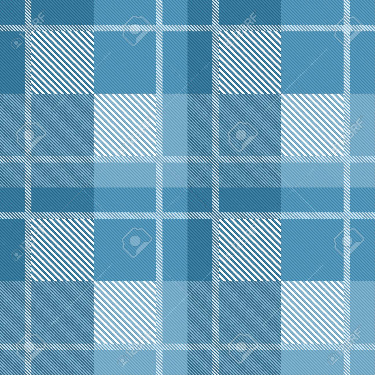 seamless tartan plaid pattern in blue tone ロイヤリティフリー
