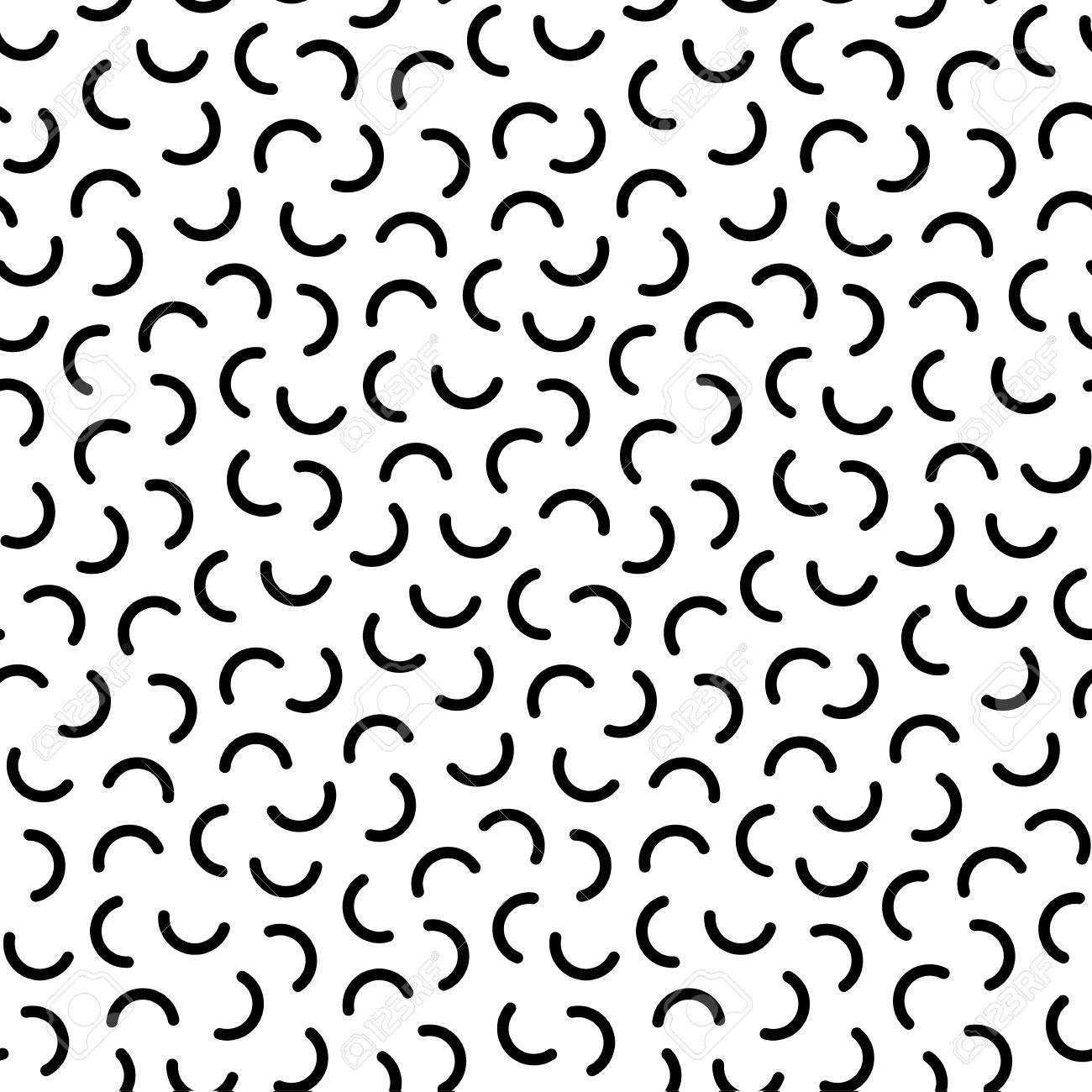 Seamless Geometric Vintage Pattern In Retro 80s Style On The