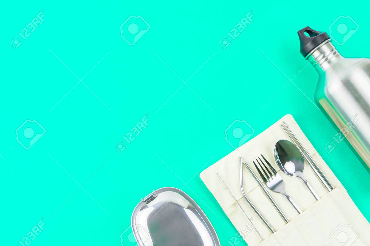 water bottle and lunch box