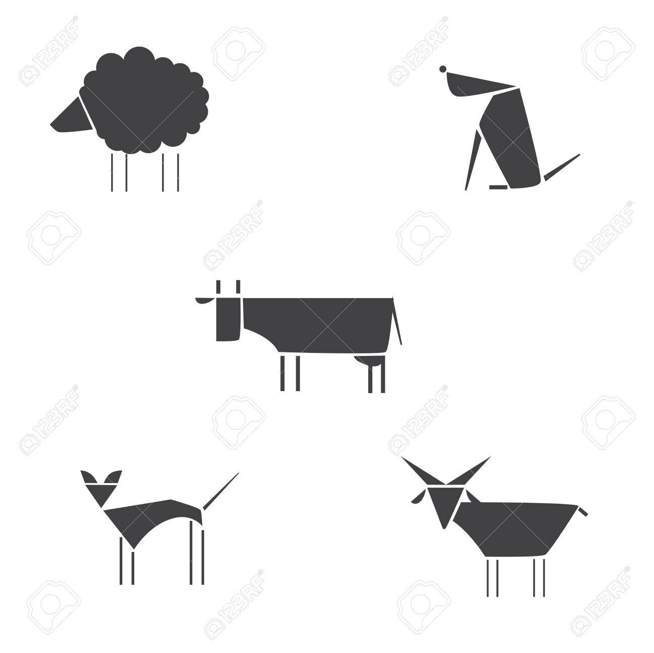 かわいい動物のベクトル イラスト 違い動物シルエット セット 白で隔離ベクトル ファーム動物シルエット のイラスト素材 ベクタ Image かわいい動物のベクトル イラスト 違い動物シルエット セット 白で隔離ベクトル ファーム動物シルエット のイラスト素材 ベクタ Image