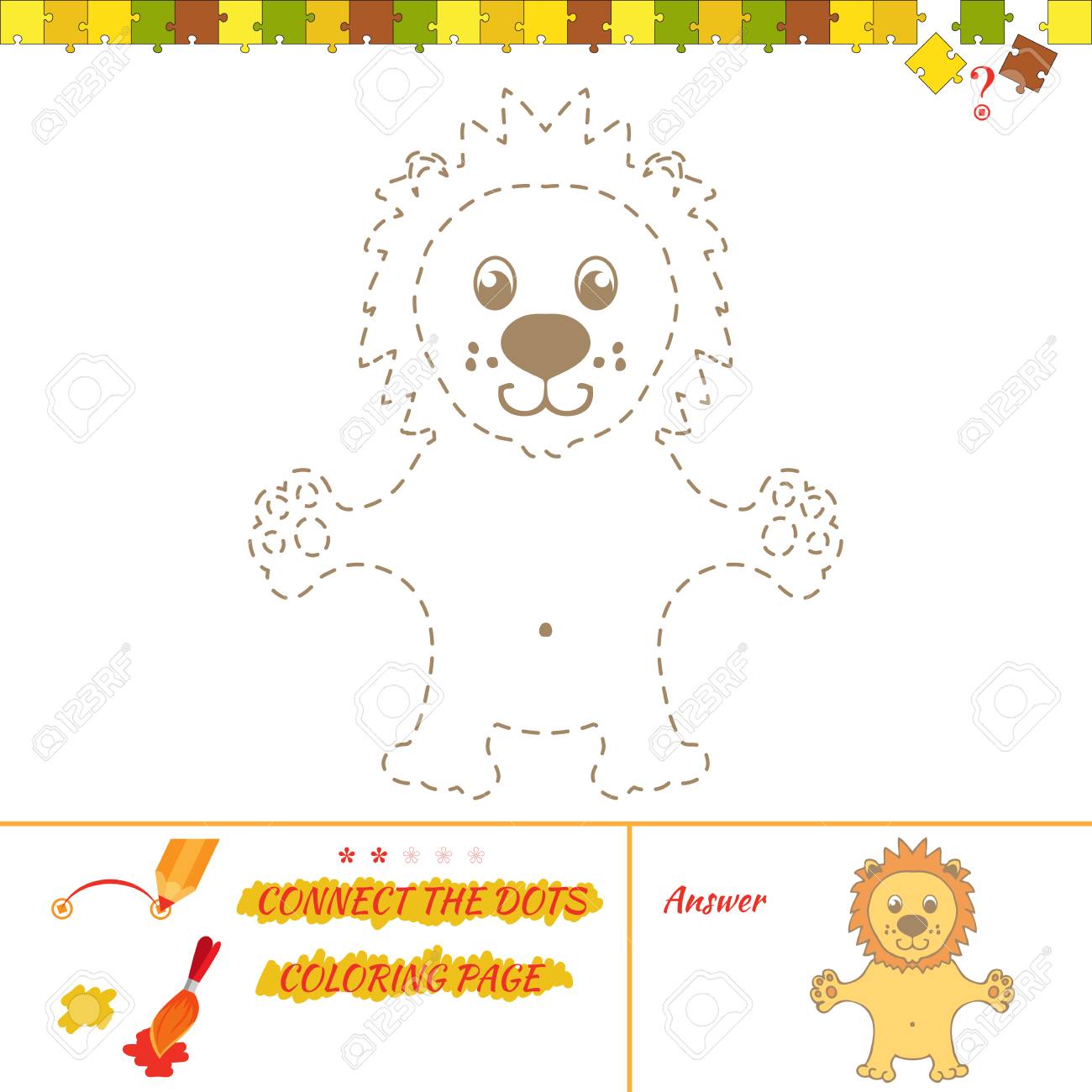 puzzle para colorear