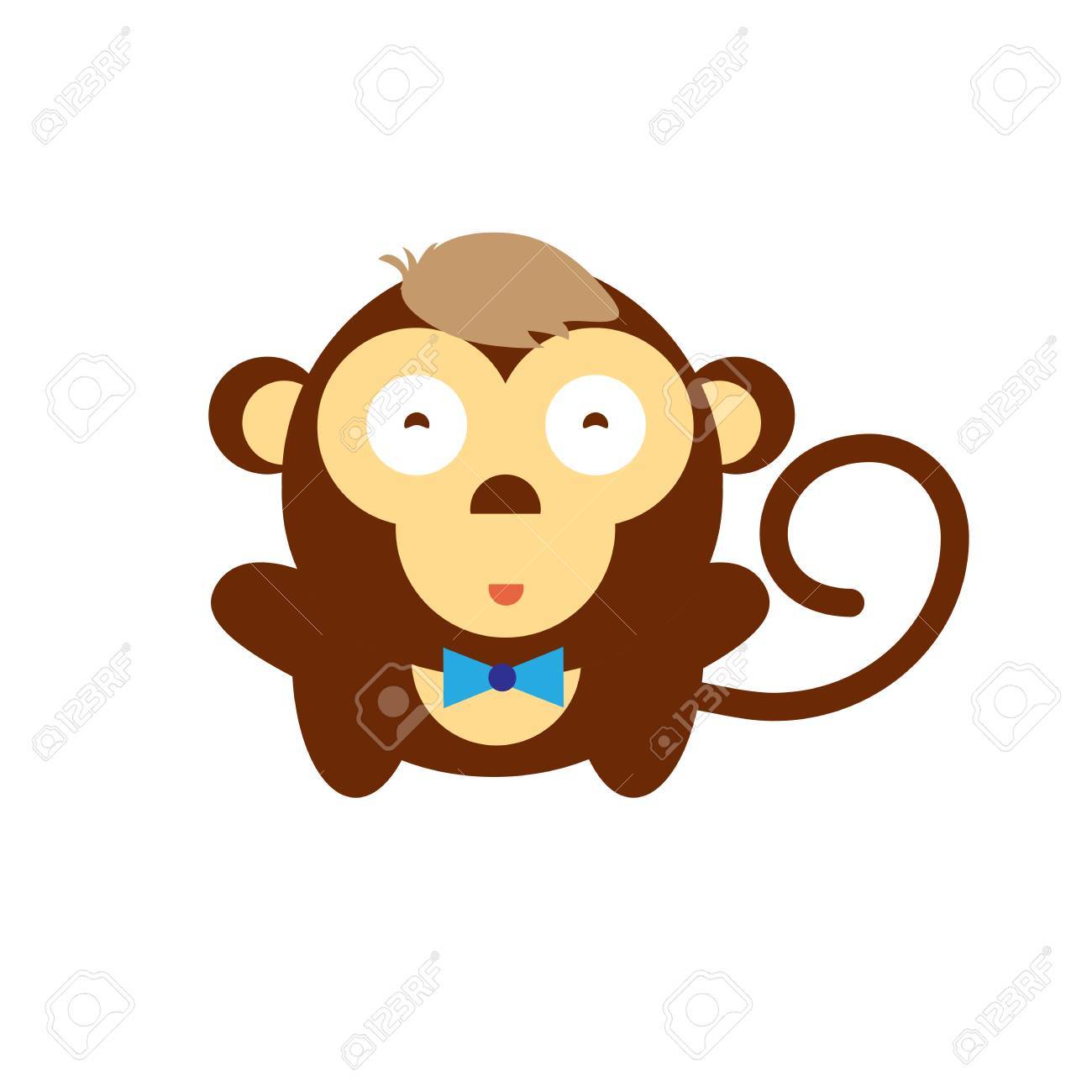 Vector Desenhos Animados Que Joga Macaco Clipart Clipart Macaco