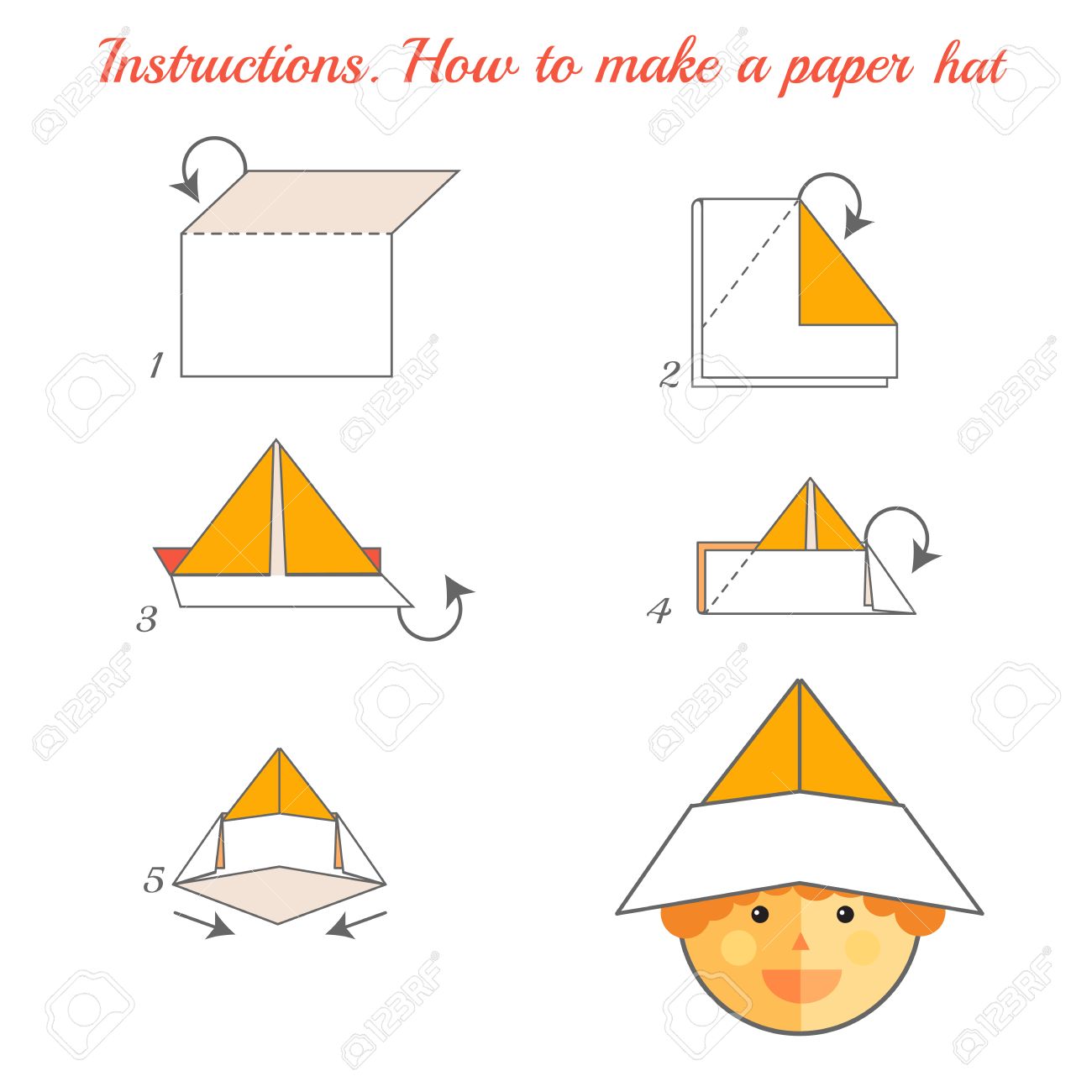 como hacer un sombrero de papel