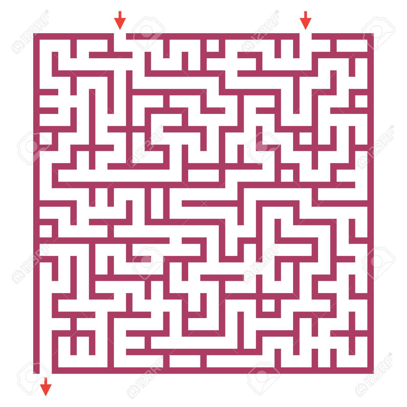 幼児の視覚的なゲーム 面白い迷路ゲーム子供のため 幼児の迷宮のベクトル Rebus または学校のクイズの問題のイラスト素材 ベクタ Image