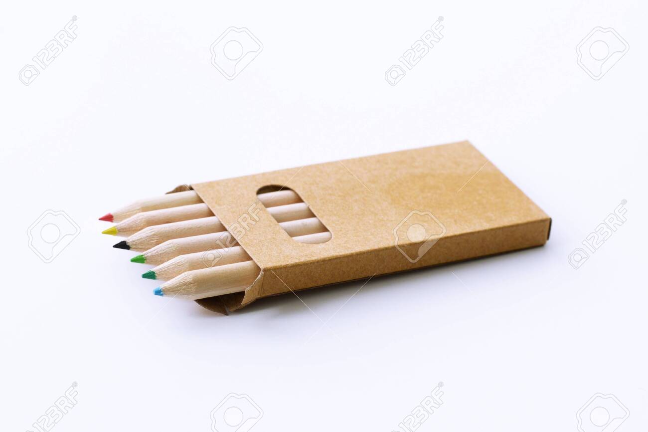 Download A Small Box Of Color Pencils Mock Up Stock Photo Picture And Royalty Free Image Image 134203866 PSD Mockup Templates