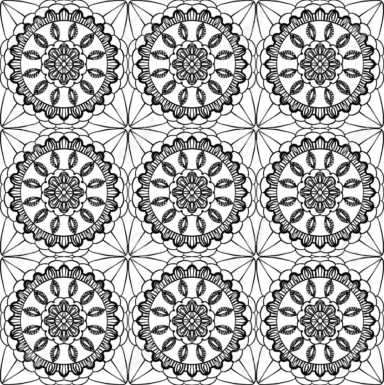 透かし彫り四角のレースです ベクトル イラスト のイラスト素材 ベクタ Image